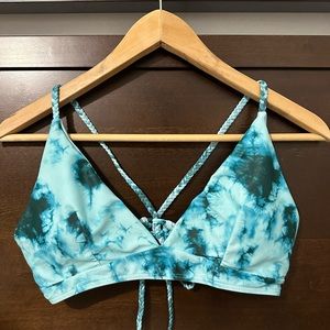 Romwe Tie Dye Bikini Top